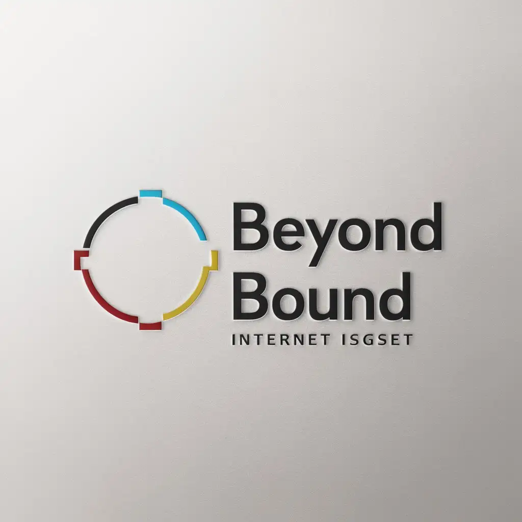 LOGO-Design-for-Beyond-Bound-Minimalistic-FourColor-Circle-Symbol-for-Internet-Industry