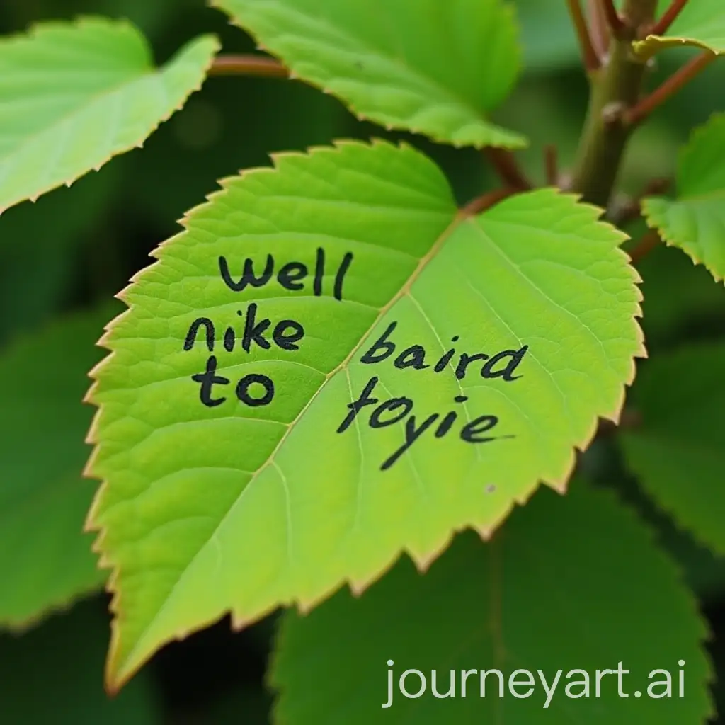 Artistic-Expression-Writing-Priya-Darvishi-on-a-Tree-Leaf