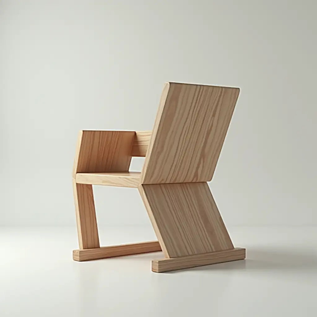 generate a geometrically impossible chair