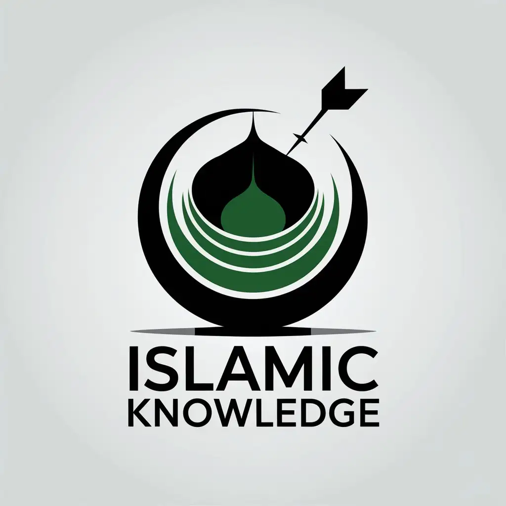 LOGO Design For Islamic Knowledge Targeting Islamic History with Modern Clear Background Design