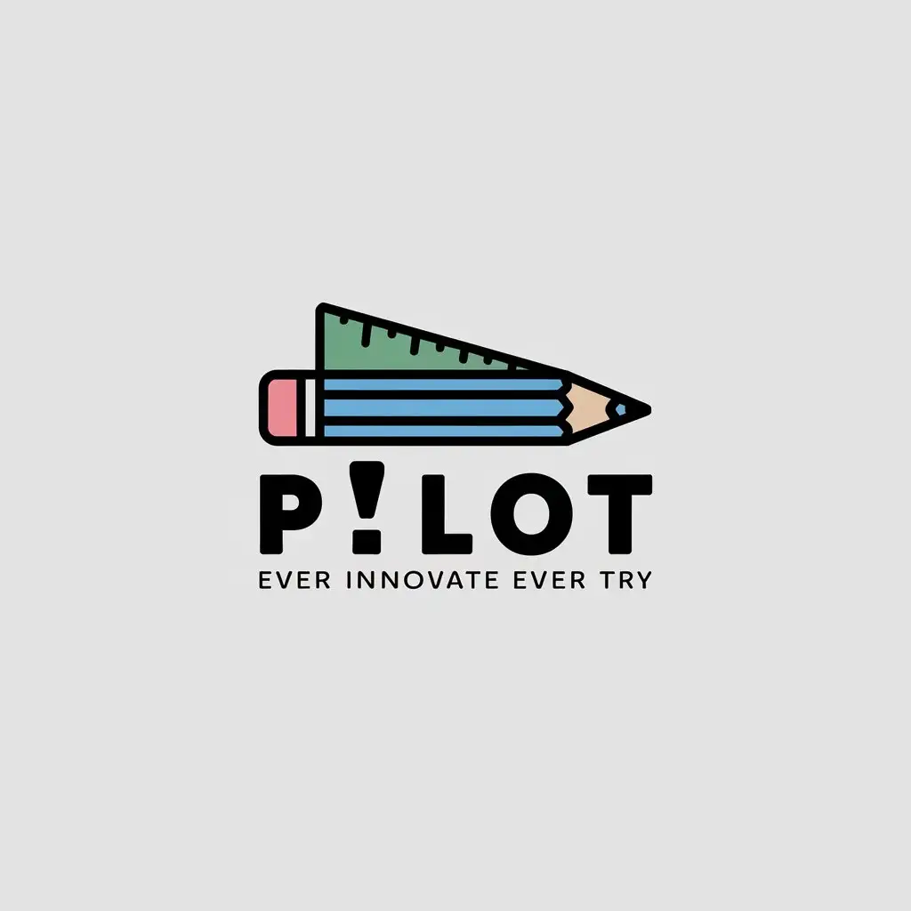 LOGO-Design-for-PLOT-Minimalist-Pencil-Ruler-with-Educational-Innovation-Theme