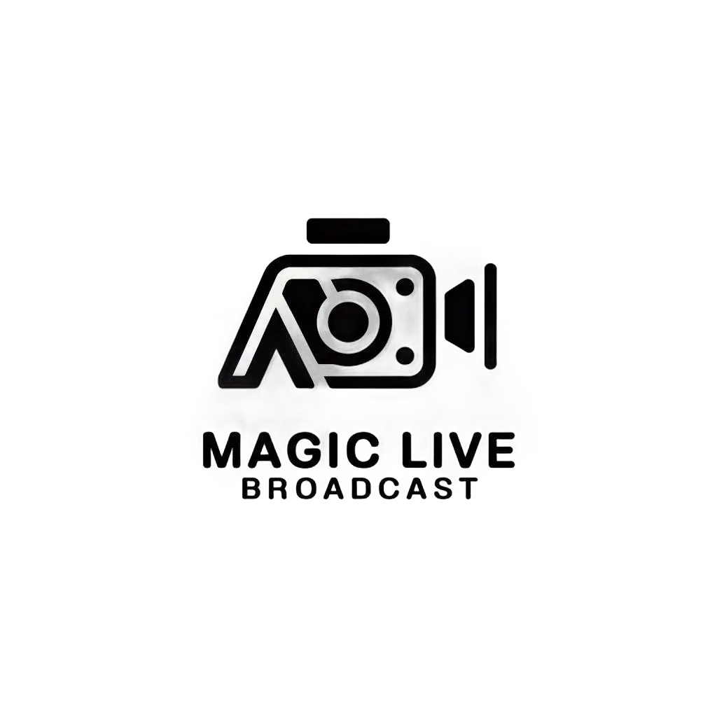 LOGO-Design-for-Magic-Live-Broadcast-AI-Camera-and-Loudspeaker-in-Minimalistic-Style