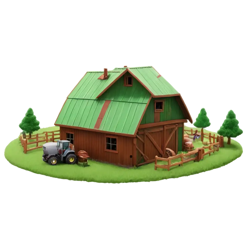 image of 3d farm icon