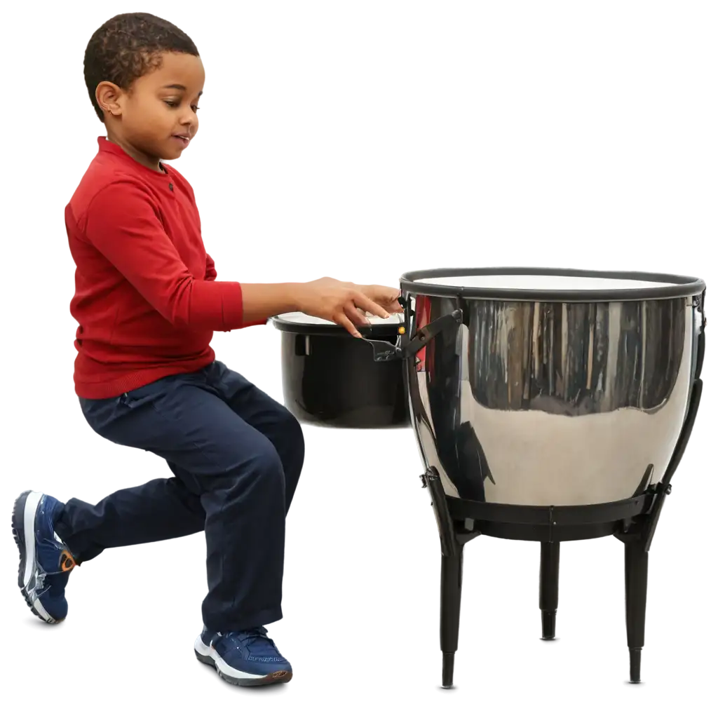 Black-Child-Playing-Steel-Drum-HighQuality-PNG-Image-for-Creative-Projects