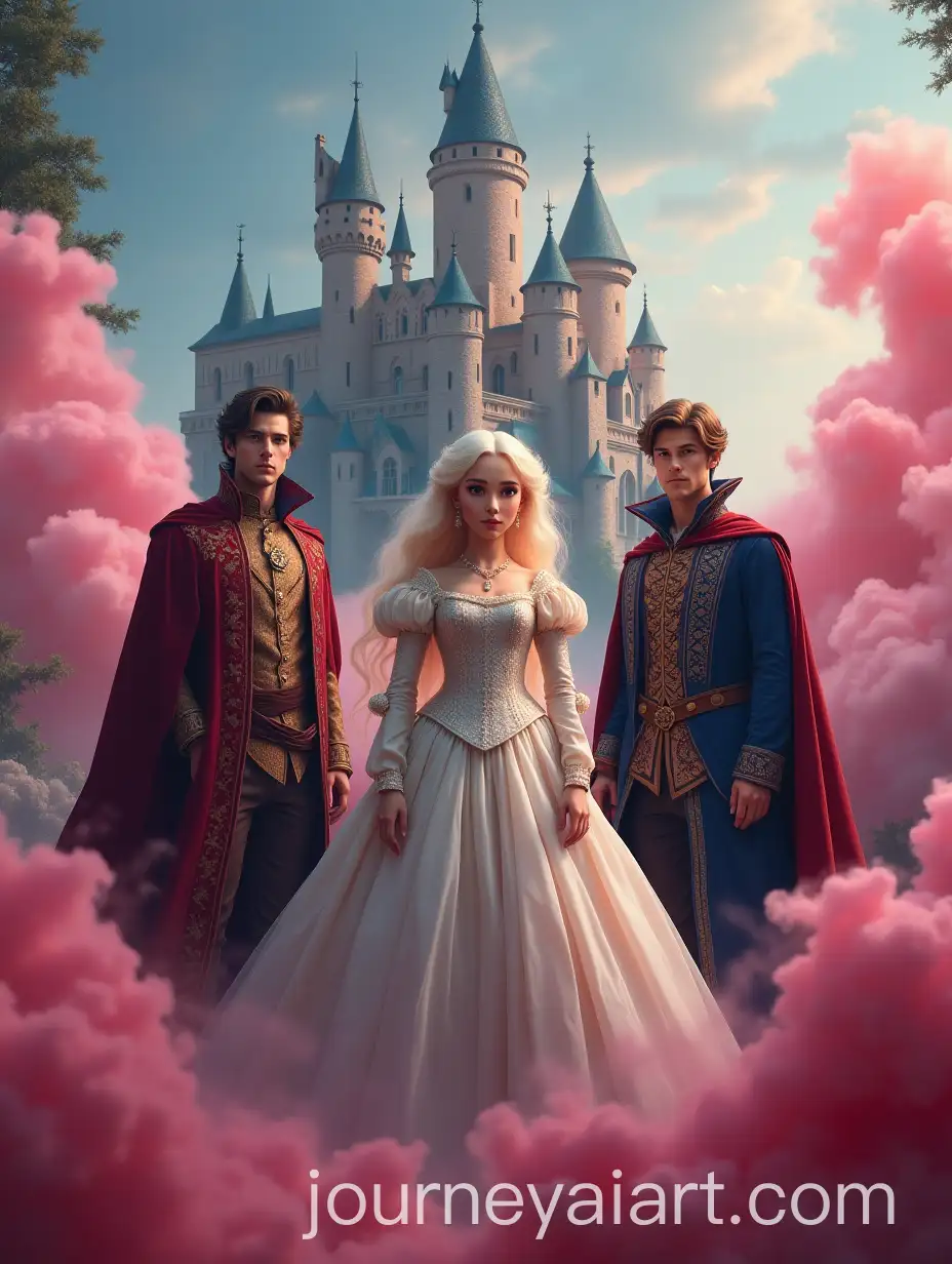 Magical-Girl-with-Pearl-Hair-and-Two-Magicians-at-the-Academy-of-Magic