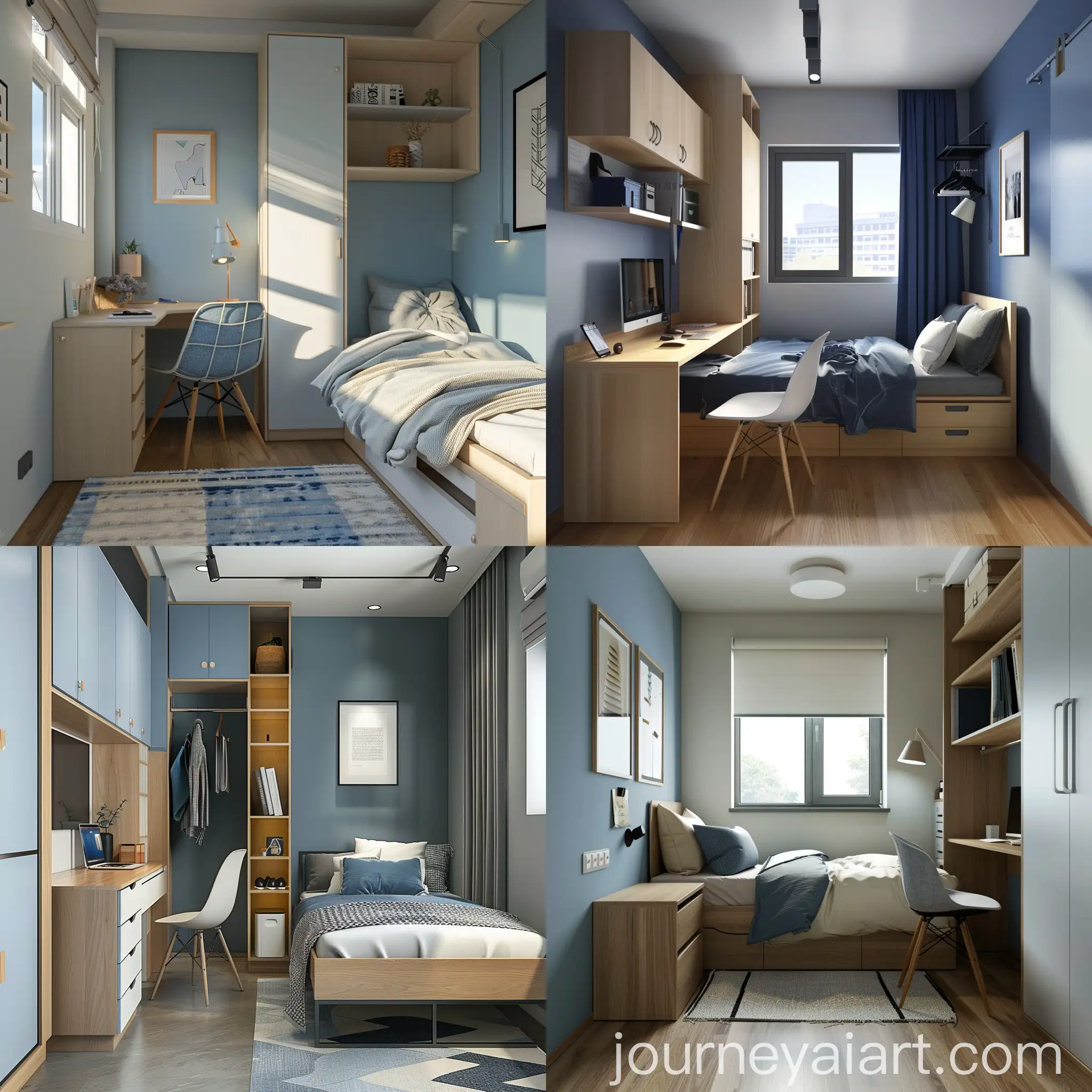 Realistic-University-Dormitory-Room-with-Single-Bed-and-Desk