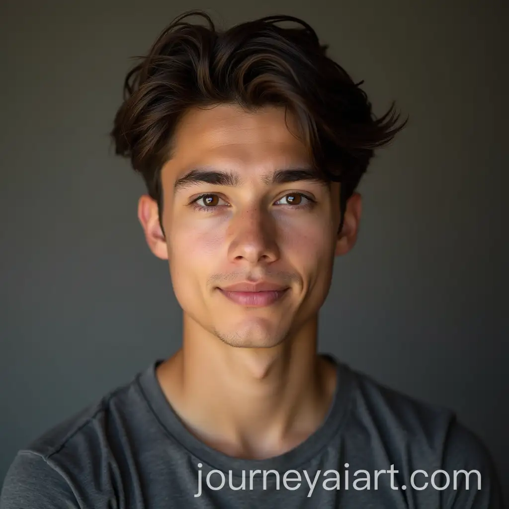 Young-Man-Celebrating-Eighteenth-Birthday-with-Cake