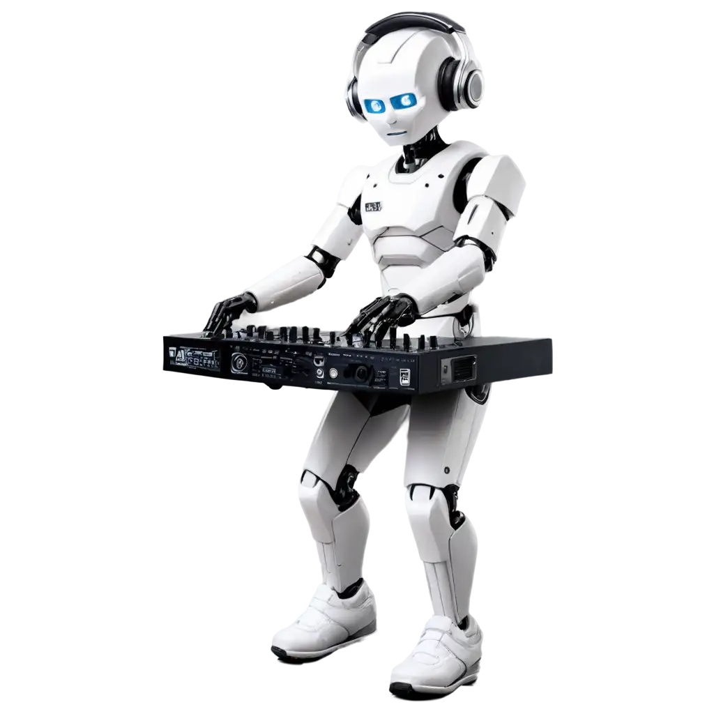 Robo-Sento-DJ-PNG-Image-Futuristic-Robot-DJ-Concept