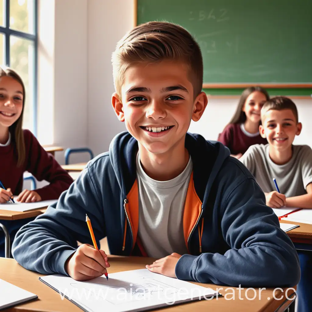 Focused-Teenager-Studying-in-Classroom-for-Exam-Preparation