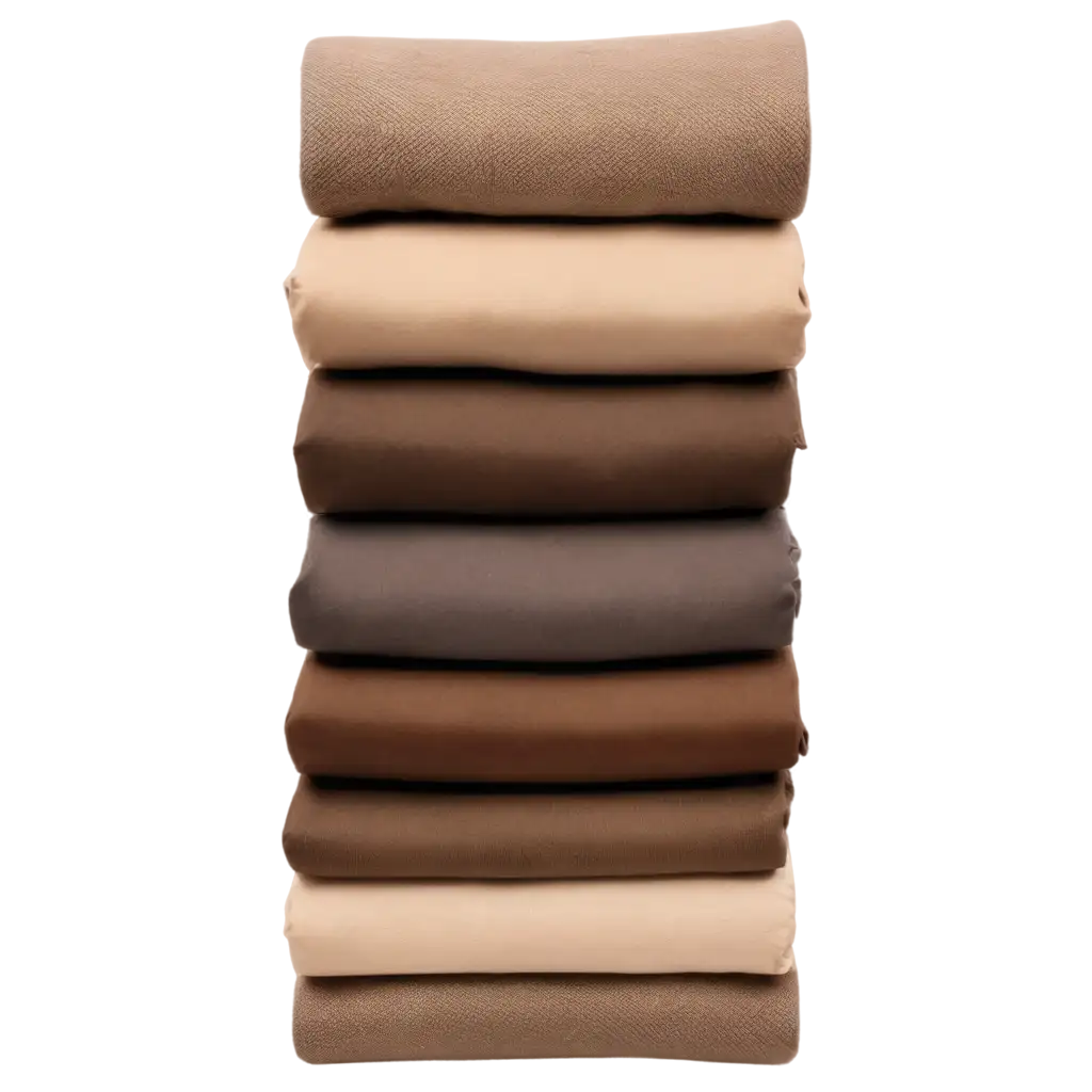 HighQuality-PNG-Image-of-Carefully-Folded-Clothes-in-Beige-and-Brown-Shades