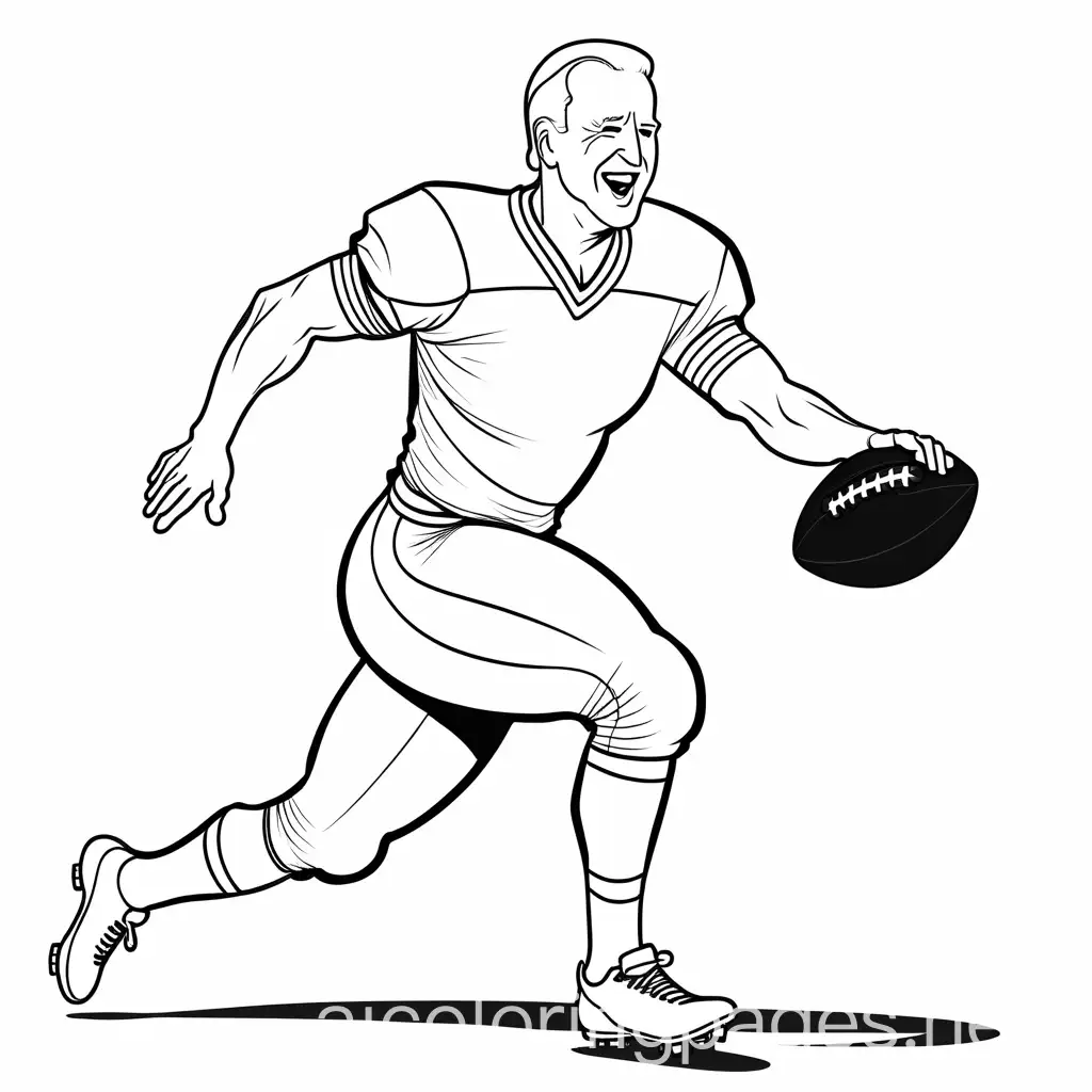 Joe-Biden-Playing-Football-Coloring-Page