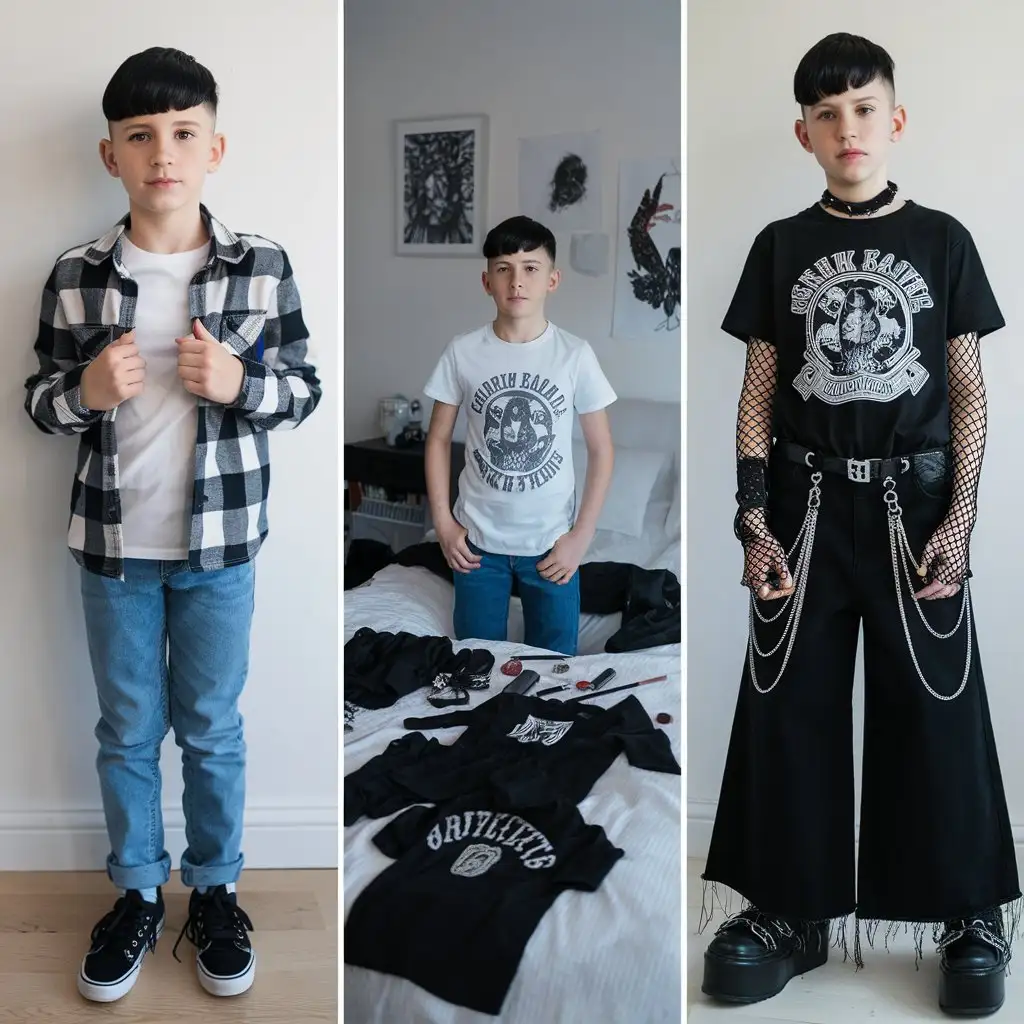 Transformation-of-a-12YearOld-with-Gothic-Fashion-and-Style