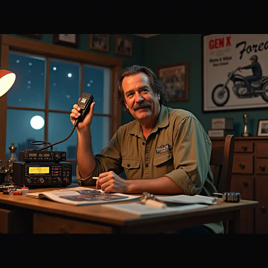 1970s-CB-Radio-Enthusiast-in-a-Garage-at-Night