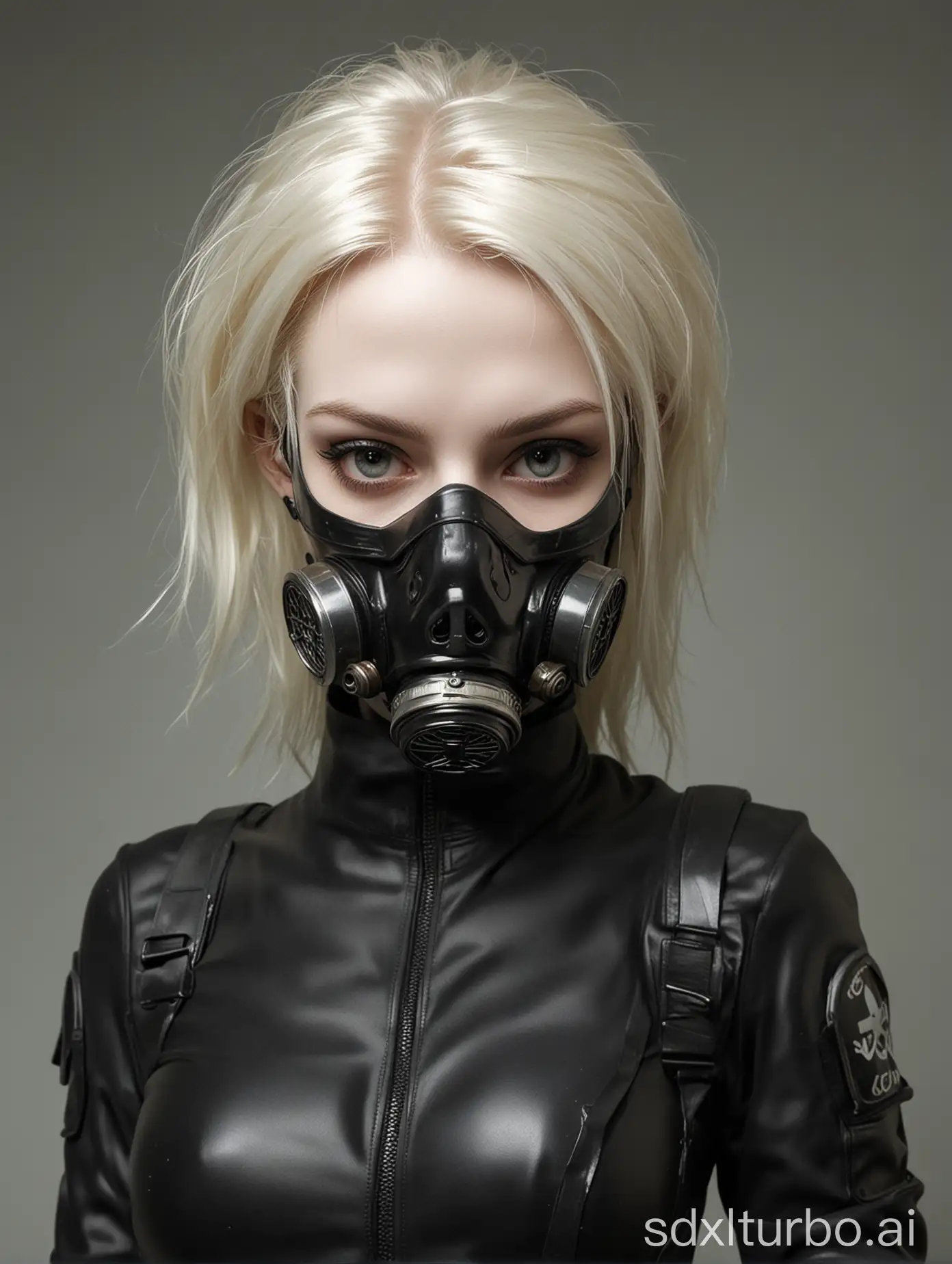 Cyberpunk-Soldier-in-Black-Uniform-and-Gas-Mask