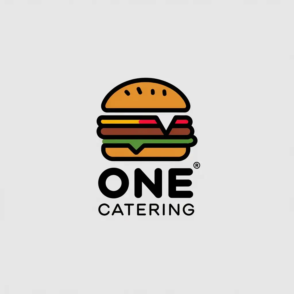 LOGO-Design-for-One-Minimalistic-Hamburger-Symbol-in-the-Catering-Industry