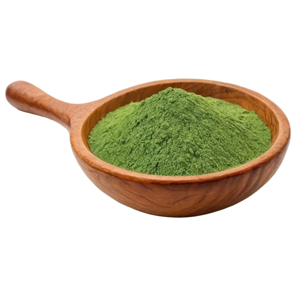 HighQuality-PNG-Image-of-Palak-Powder-in-a-Wooden-Bowl-Freshness-and-Authenticity-Captured