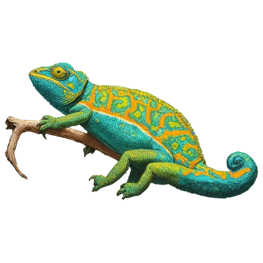 Colored chameleon