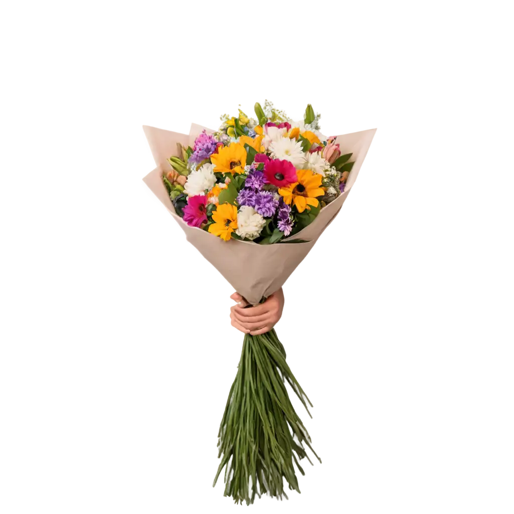 Bouquet-of-Flowers-PNG-Image-Perfect-for-Clear-and-Vibrant-Visuals