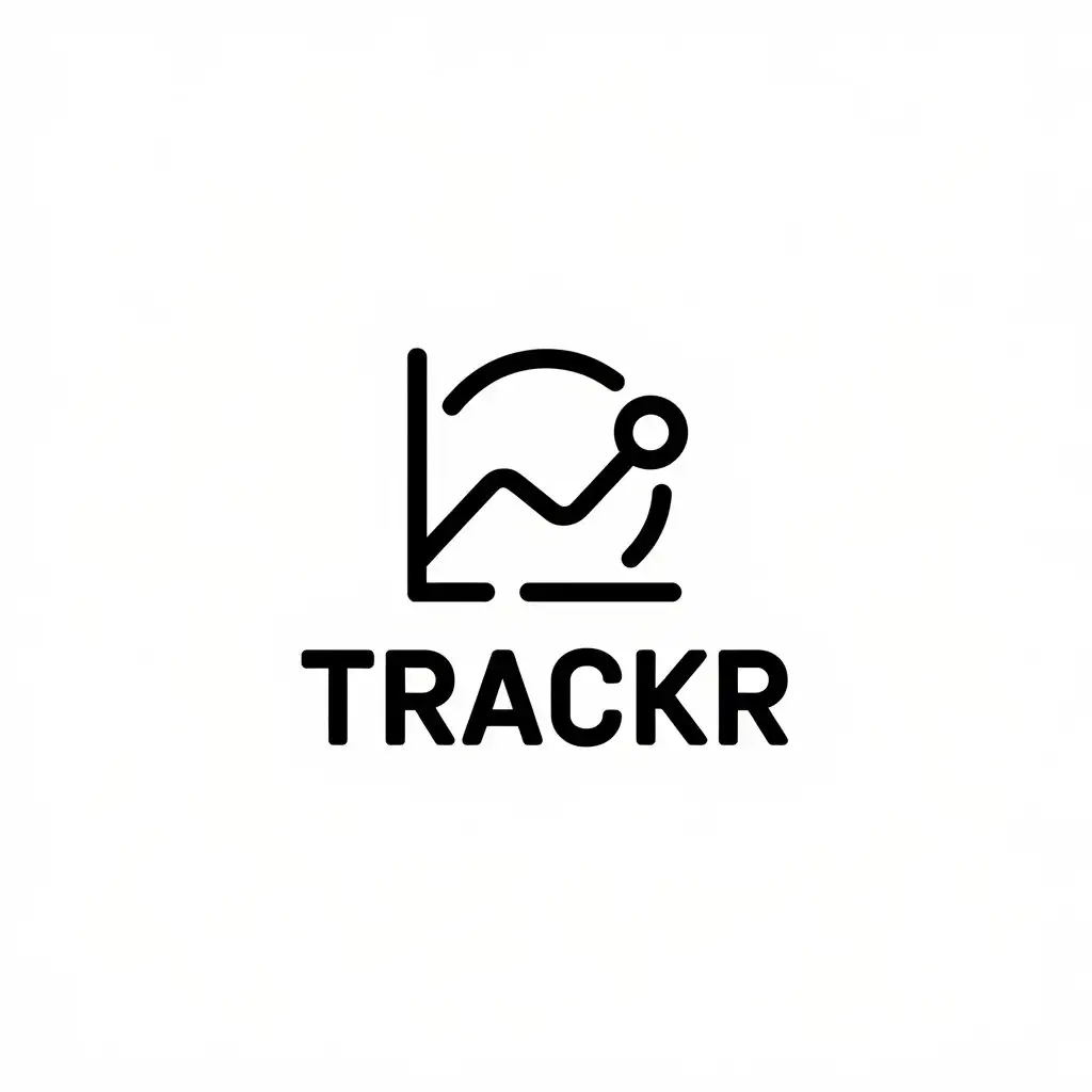 LOGO Design for Trackr Minimalist Budgeting Concept for Technology Industry