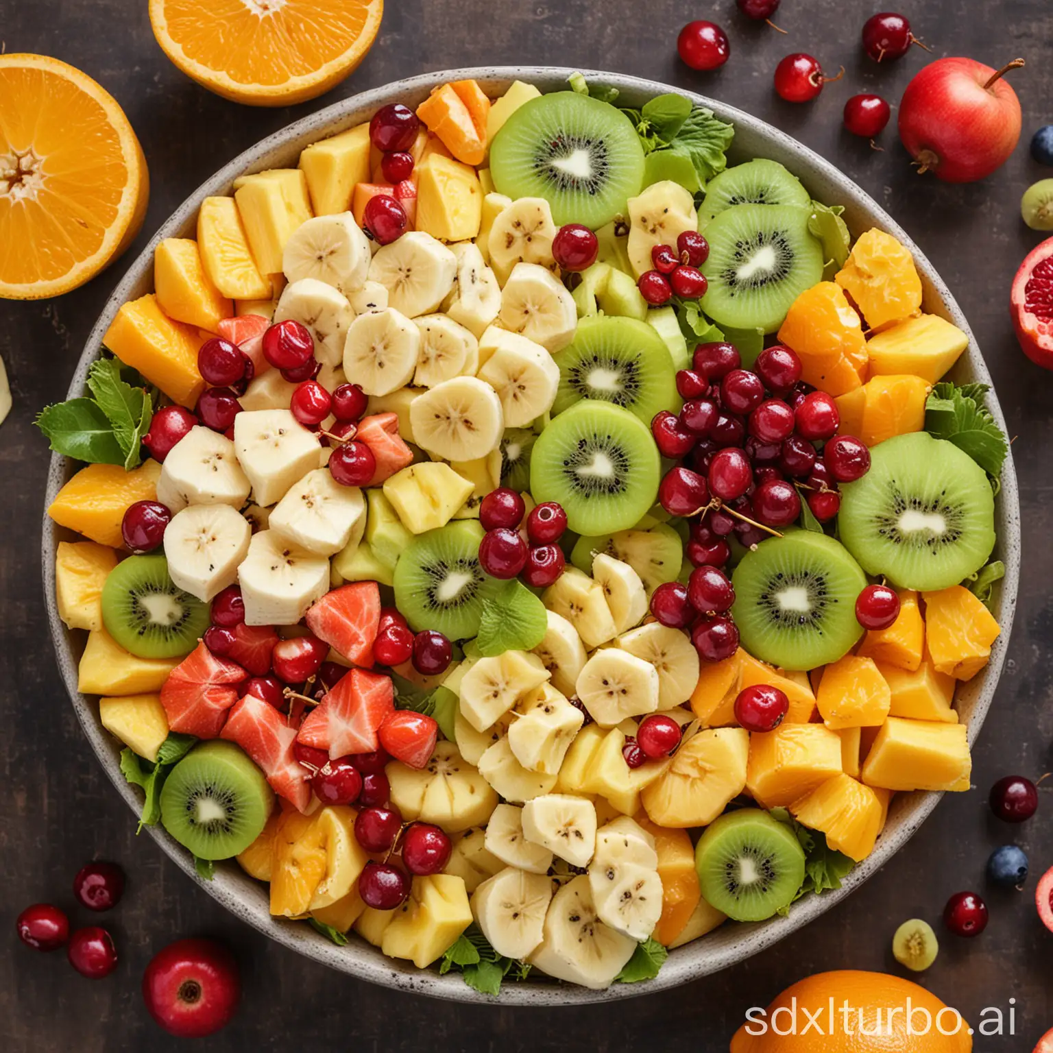 Colorful-Fruit-Salad-with-Apple-Banana-Orange-Pineapple-Grapes-Kiwi-and-Pomegranate