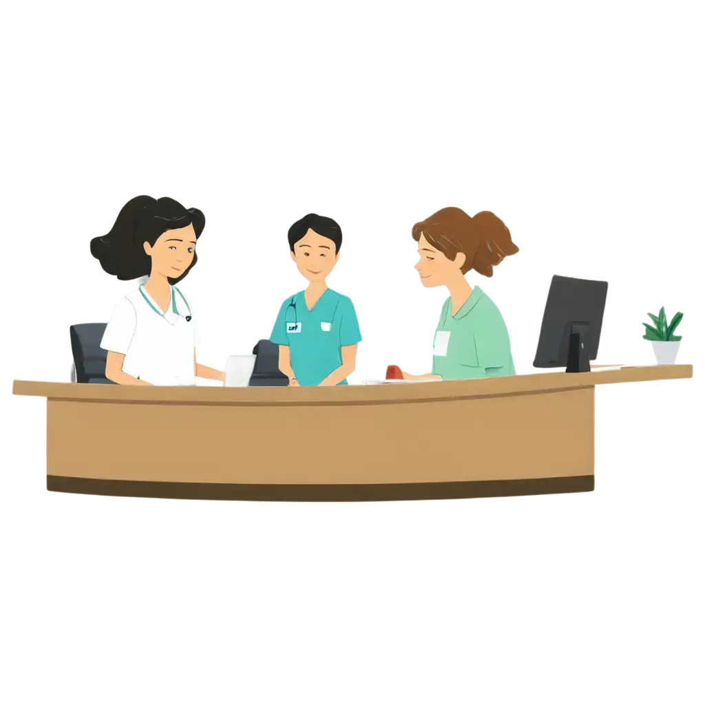 Registration-Desk-in-Hospitals-Cartoon-PNG-Perfect-for-Healthcare-Designs-and-Illustrations