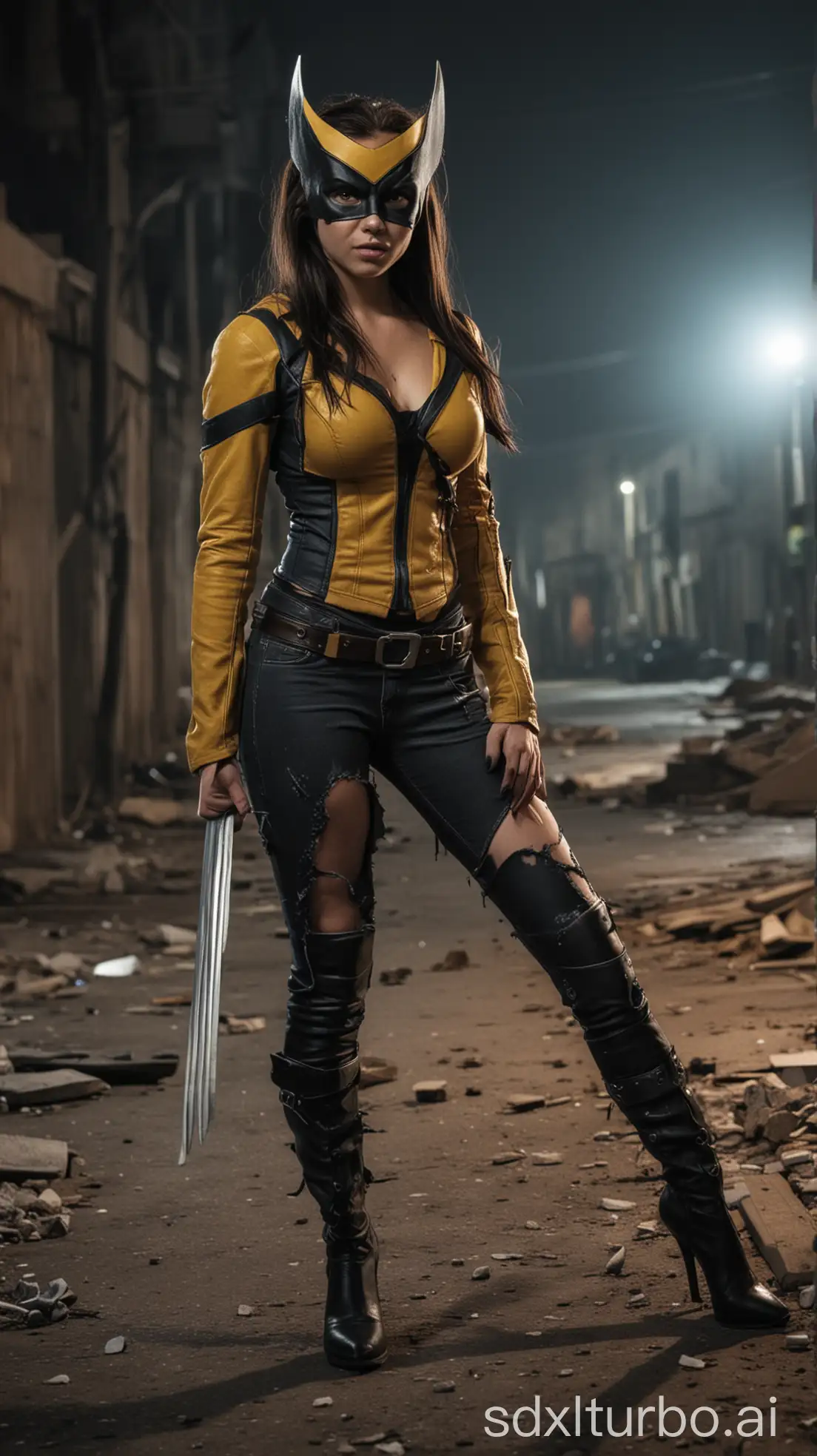 Teenage-Girl-as-Wolverine-in-Urban-Night-Scene