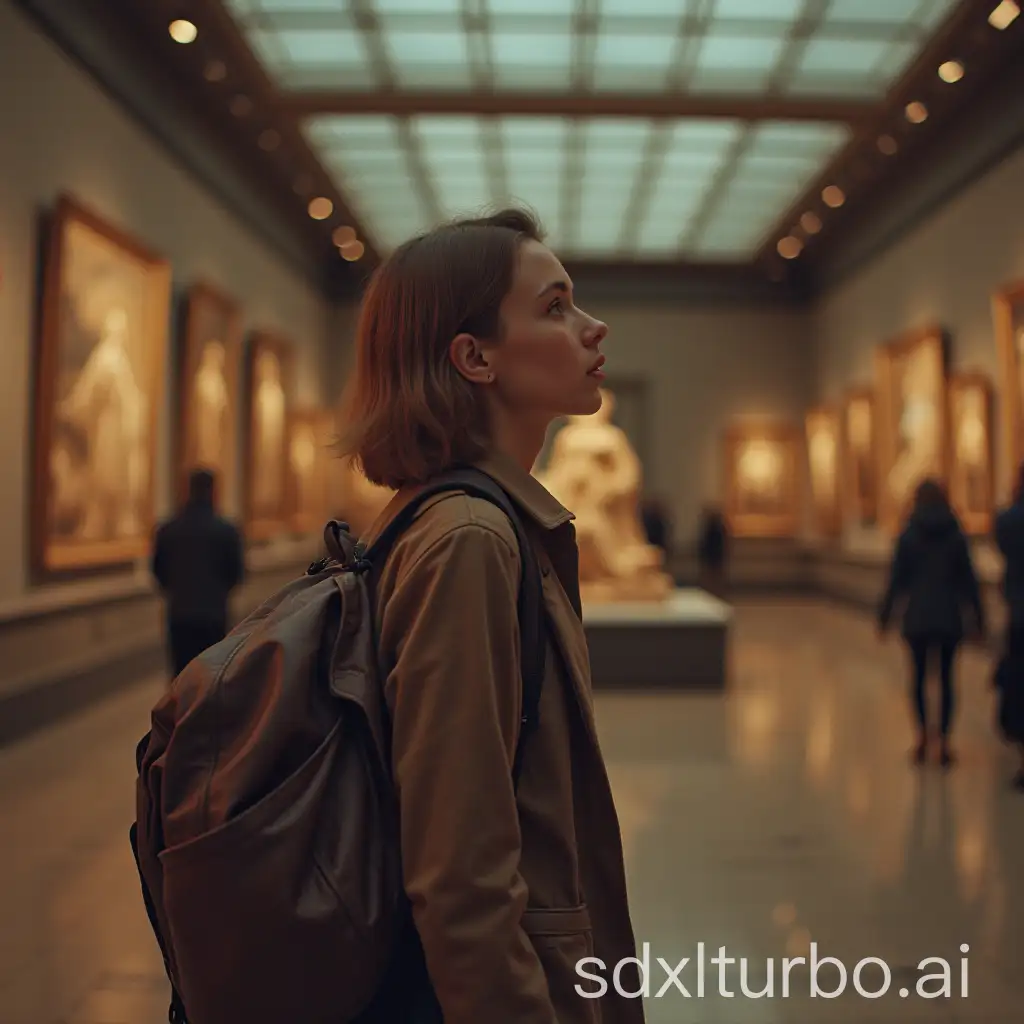 girl of my dream in a museum