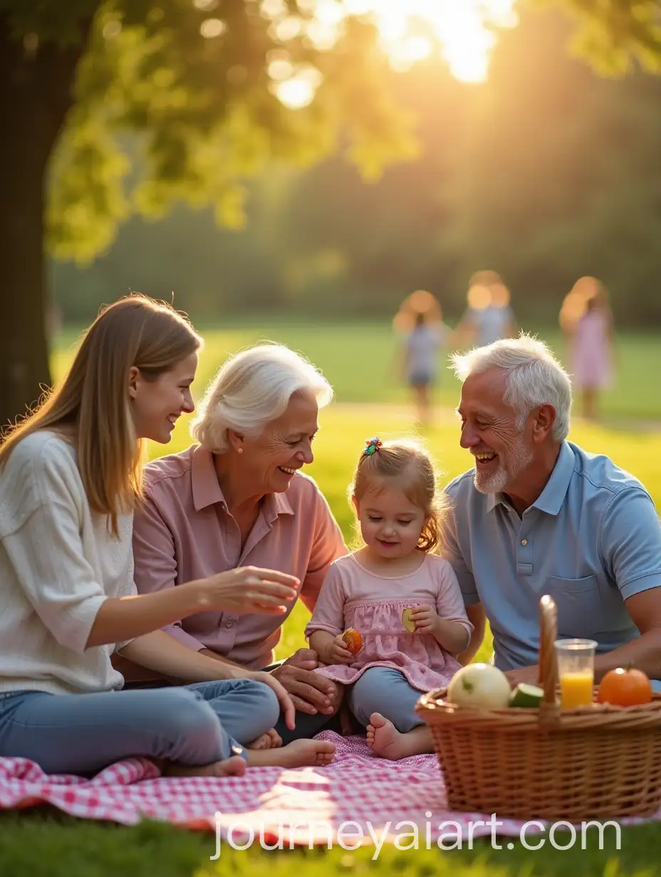 MultiGenerational-Family-Picnic-in-a-Sunny-Park