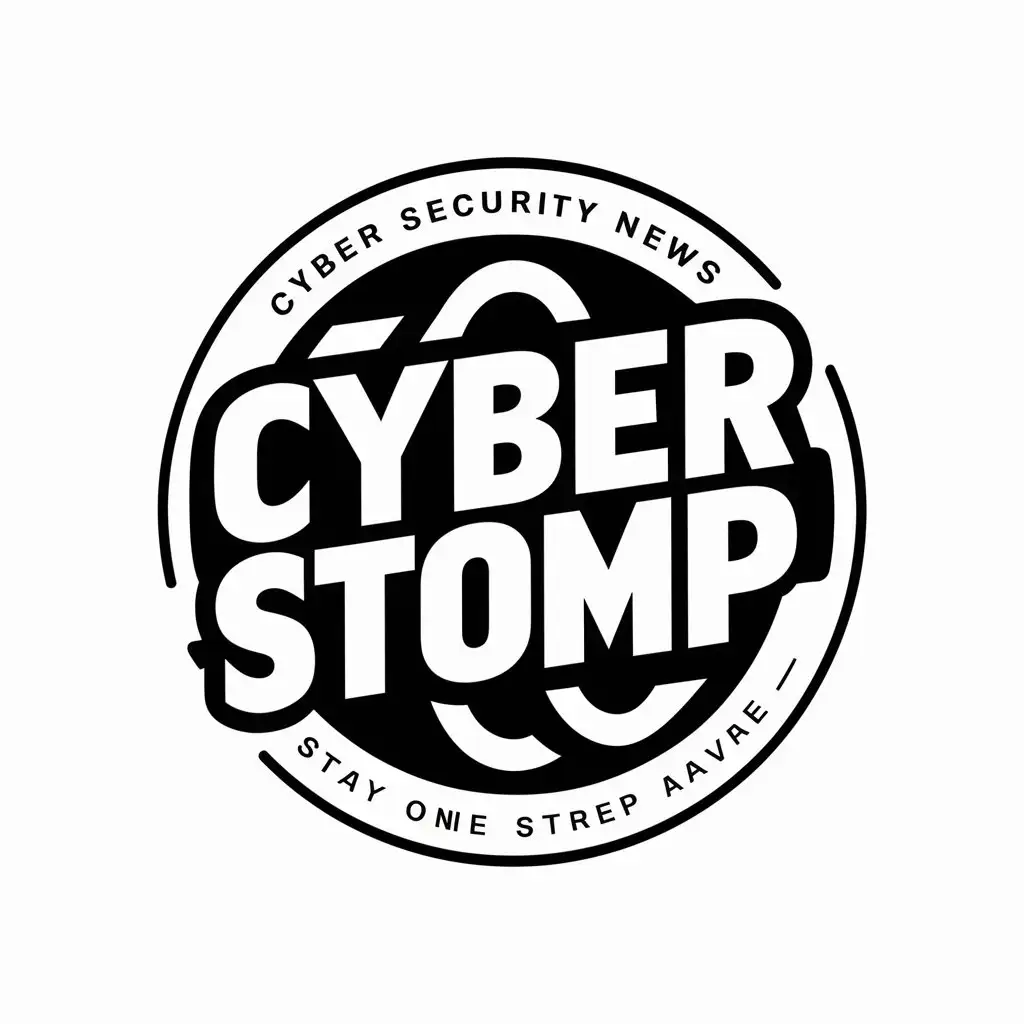 LOGO Design For Cyber Stomp Bold Black White Logo with Punk Rock Aesthetic