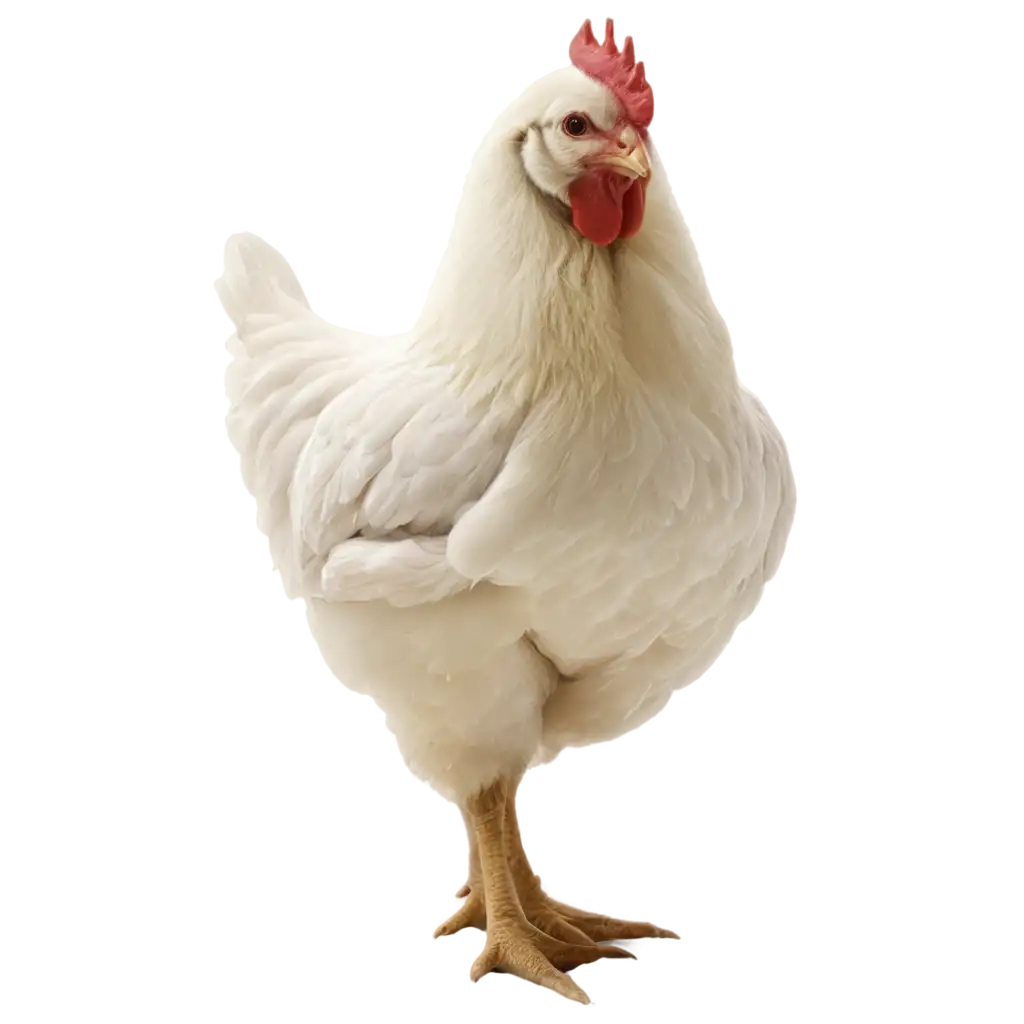 PNG-Image-of-Chicken-on-White-Background-HighQuality-Visual-Content