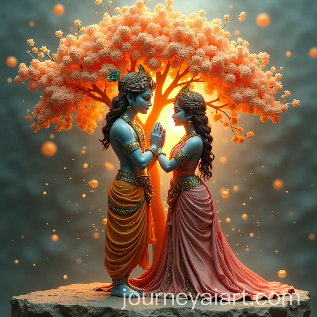 Divine-Radha-Krishna-with-Shining-Tree-Background