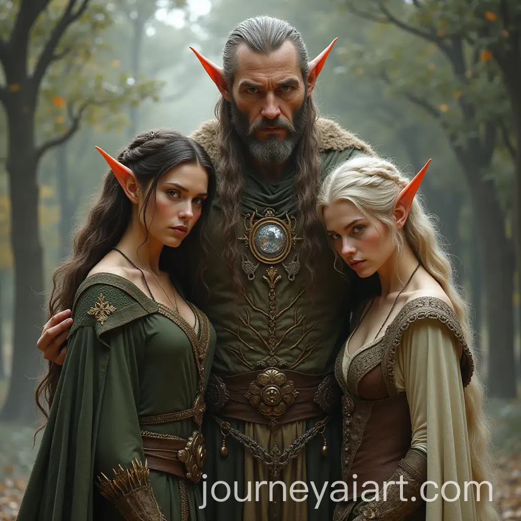 Human-Man-with-Two-Elven-Women-in-Fantasy-Setting