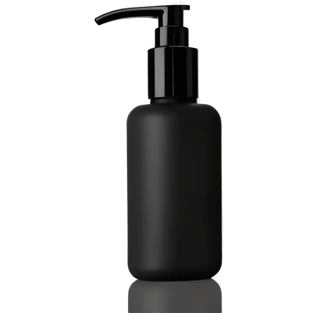 HighQuality-PNG-Image-of-a-Black-Skincare-Bottle-for-Enhanced-Visual-Appeal