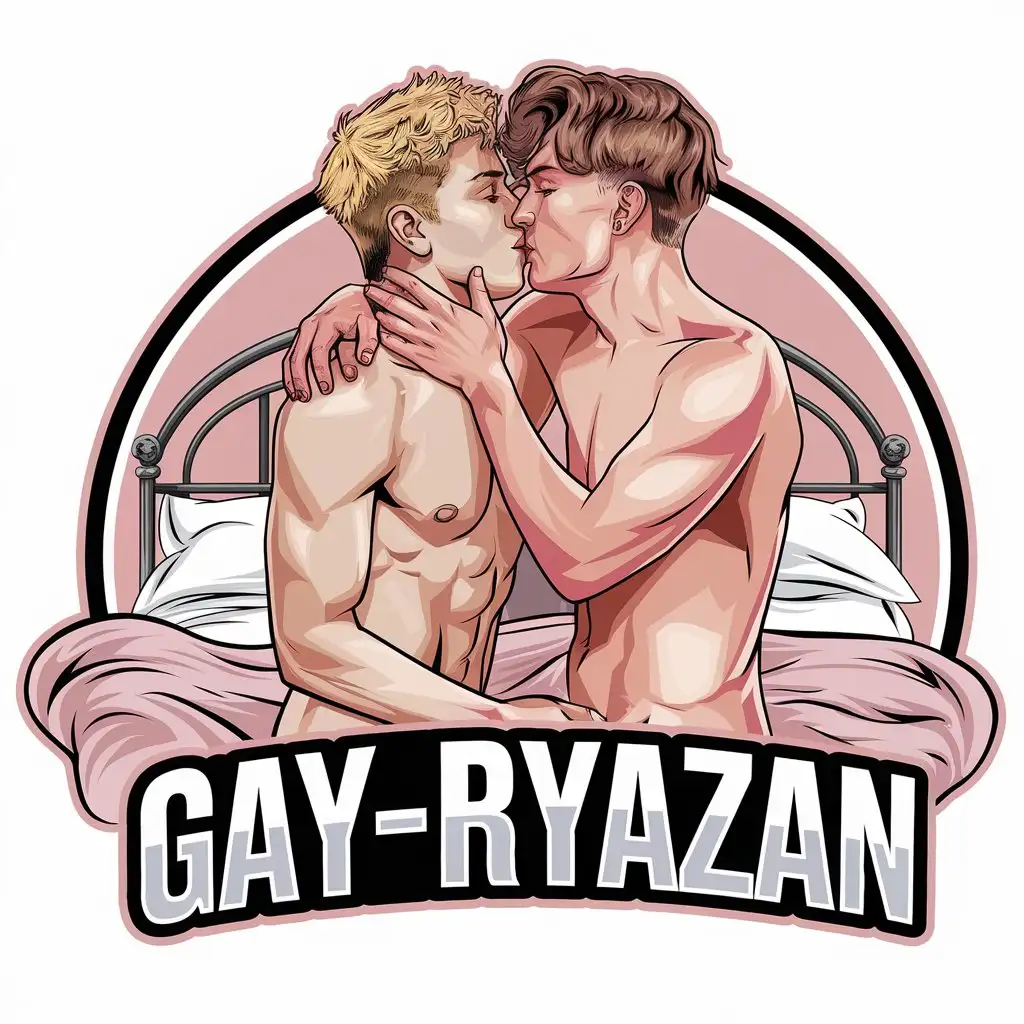 LOGO-Design-for-GayRyazan-Passionate-Embrace-and-Entertainment-Industry-Theme