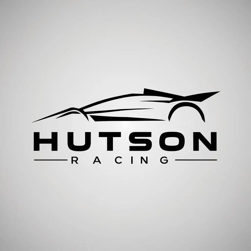 LOGO-Design-For-Hutson-Racing-Minimalistic-Racing-Symbol-on-Clear-Background