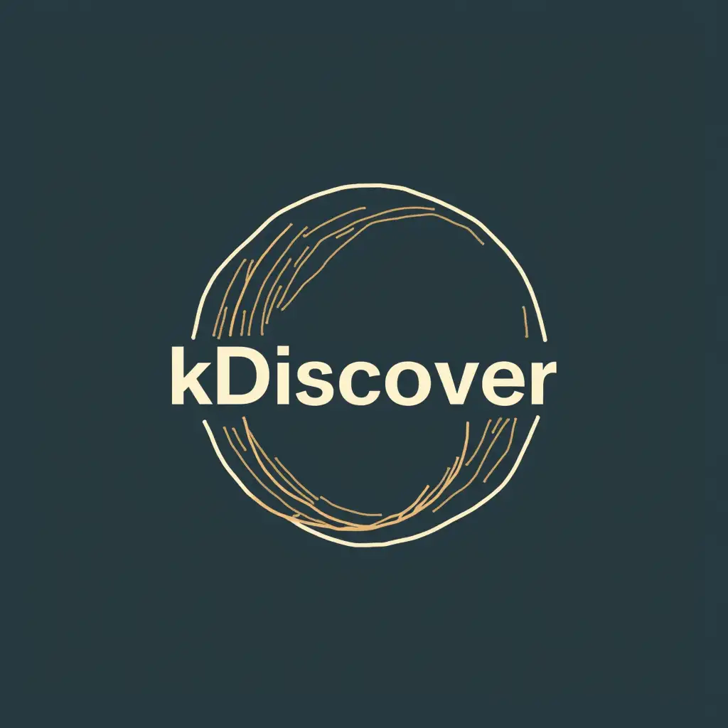 create a logo for my brand kDiscover which is focused on helping people discover truth, albania and digital mission