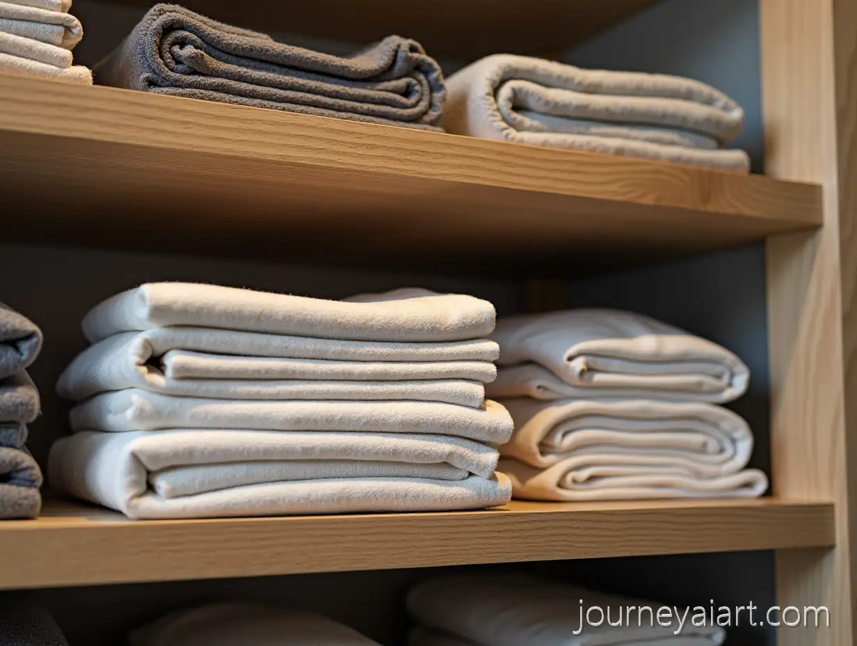Neatly-Organized-Clothing-Shelf-in-Modern-Retail-Store