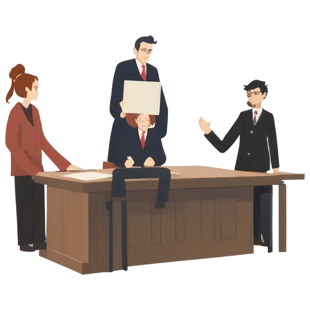 Tribunal-Illustration-in-Animated-PNG-Format-HighQuality-Visual-Representation