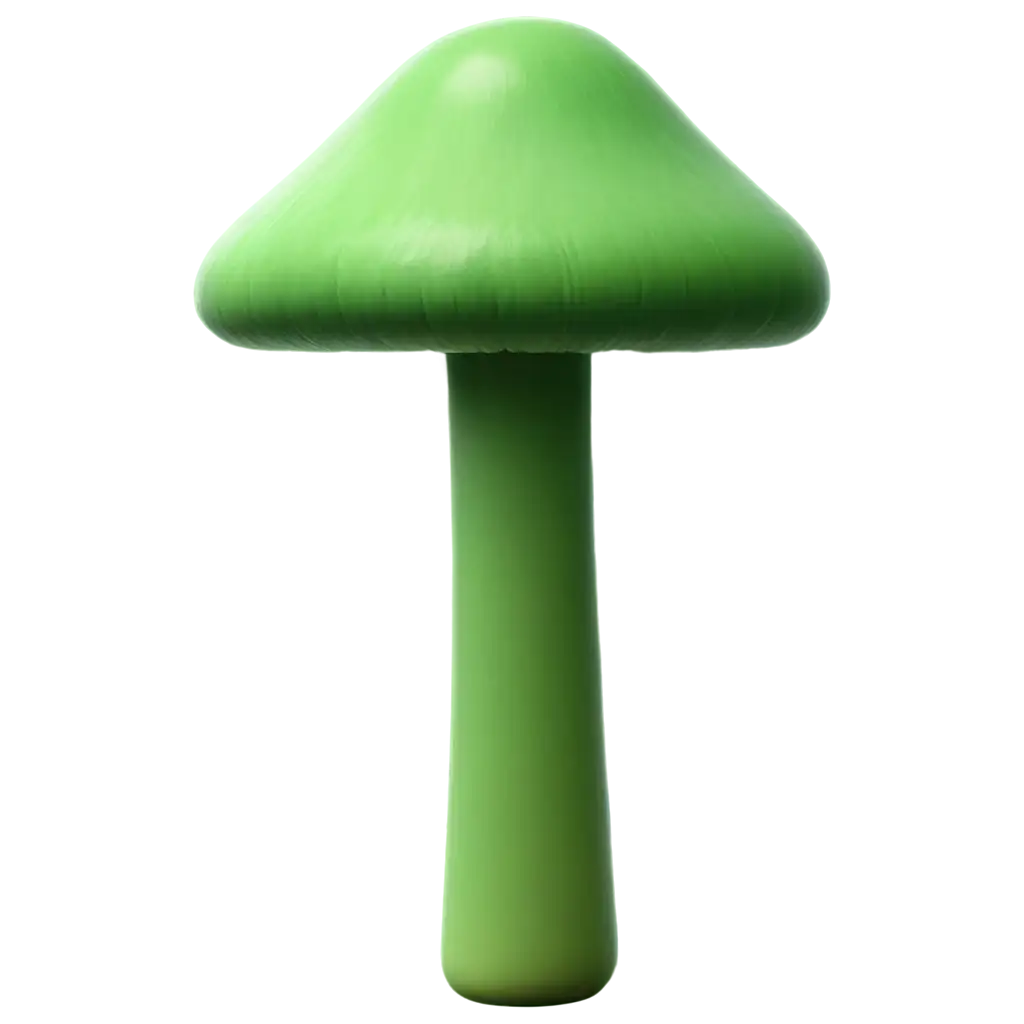 Green-3D-Mushroom-PNG-Vibrant-and-Detailed-for-Enhanced-Visual-Appeal