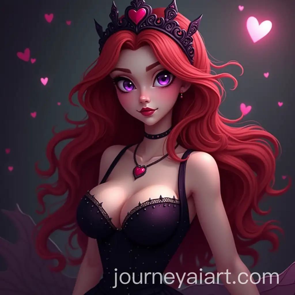 Mythic-Character-with-Red-HairAI-Image-Prompt-Expansion-Purple-Eyes-and-Heart-Necklace