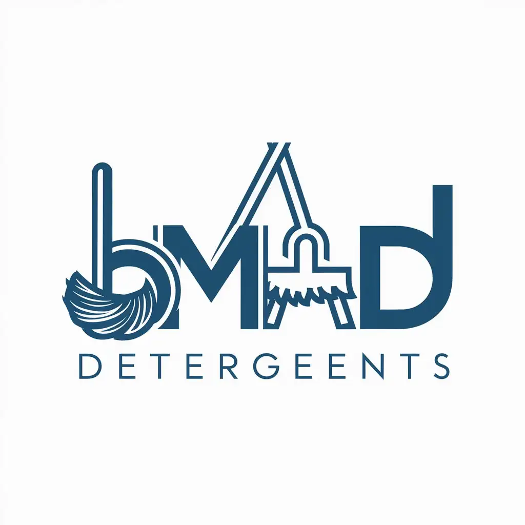 BMAD Detergents Logo Design with Emphasis on Cleaning and Household Products