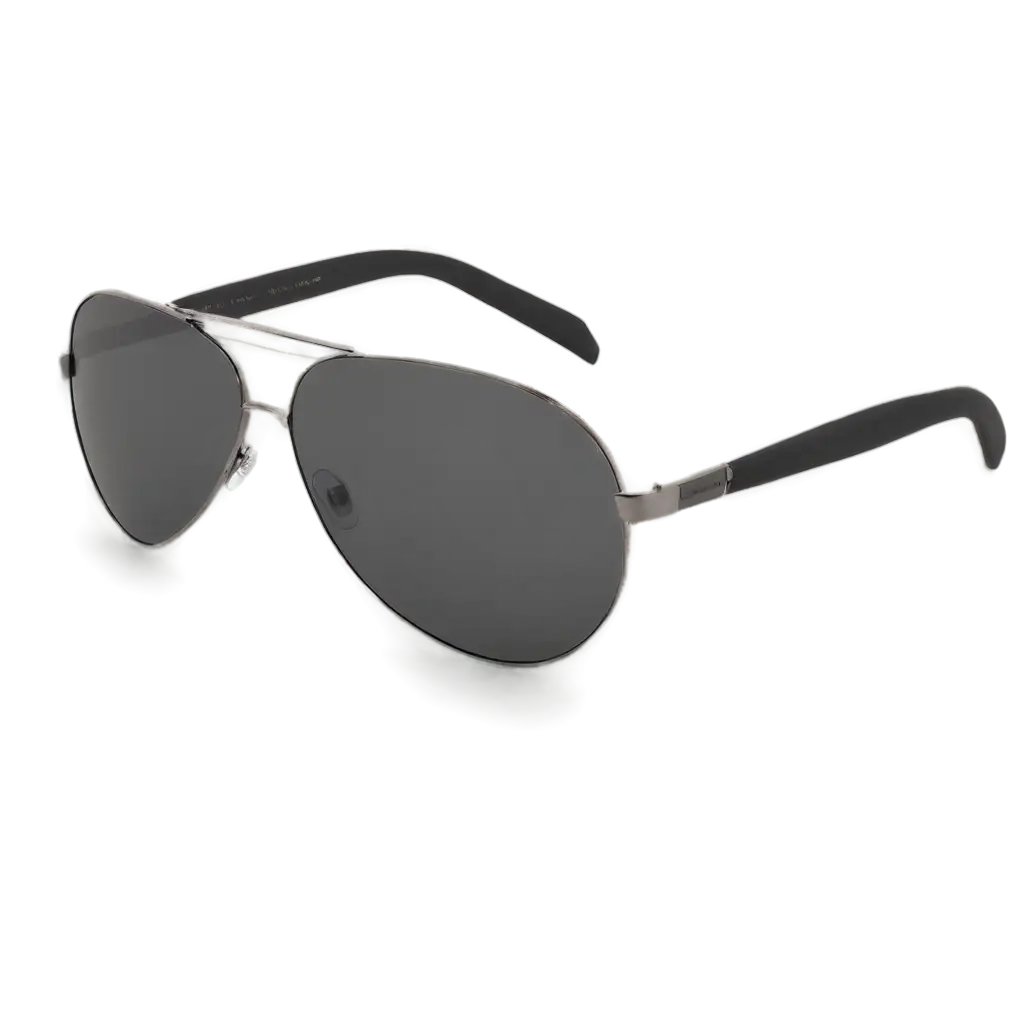 Sleek-Black-Aviator-Sunglasses-PNG-Image-with-Matte-Finish-and-Polarized-Lenses