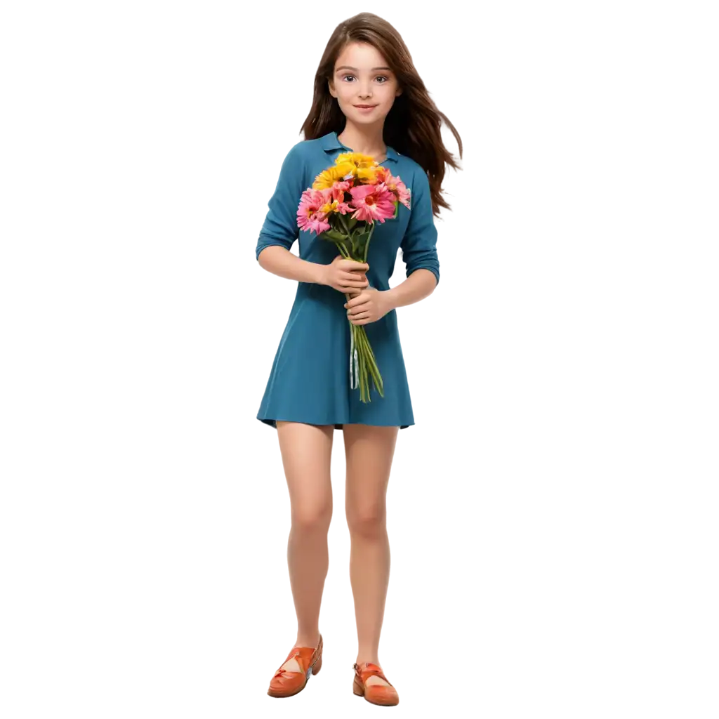 Create-a-PNG-Image-of-a-Girl-Carrying-a-Flower-AI-Art-Prompt