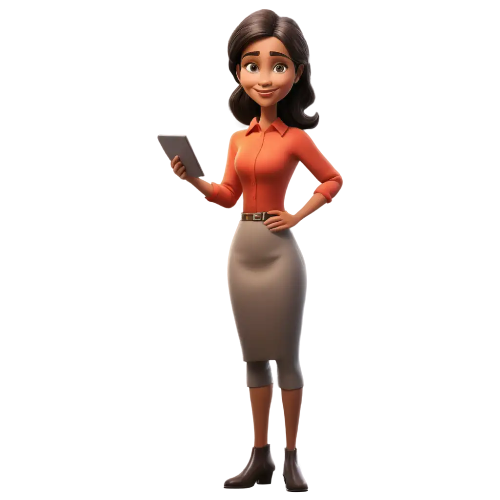 Rural-Business-Woman-PNG-in-Cartoon-Style-Perfect-for-Various-Creative-Uses