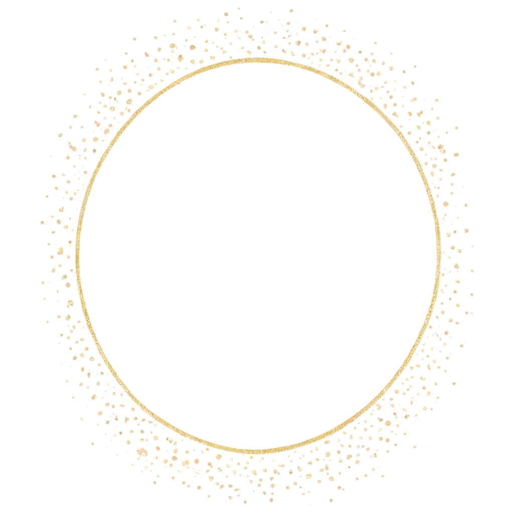 Gold-Sparkle-Star-Circle-Frame-PNG-HighQuality-Transparent-Image-for-Various-Creative-Uses