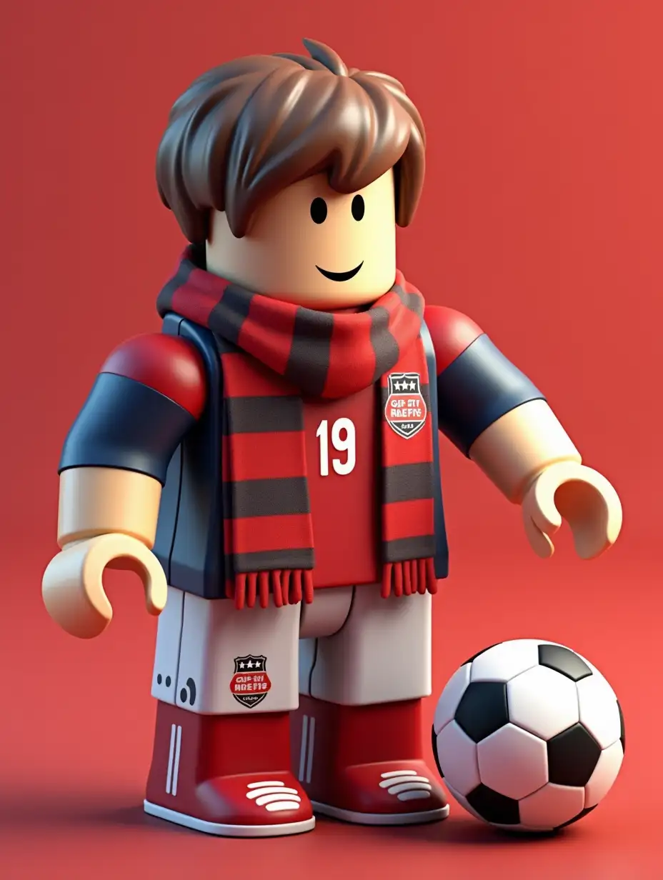 Generate a set of dakimakuras in Roblox style, in the format of a fan set of Zenit FC: hotdog, soccer ball, fan scarf, Zenit flag