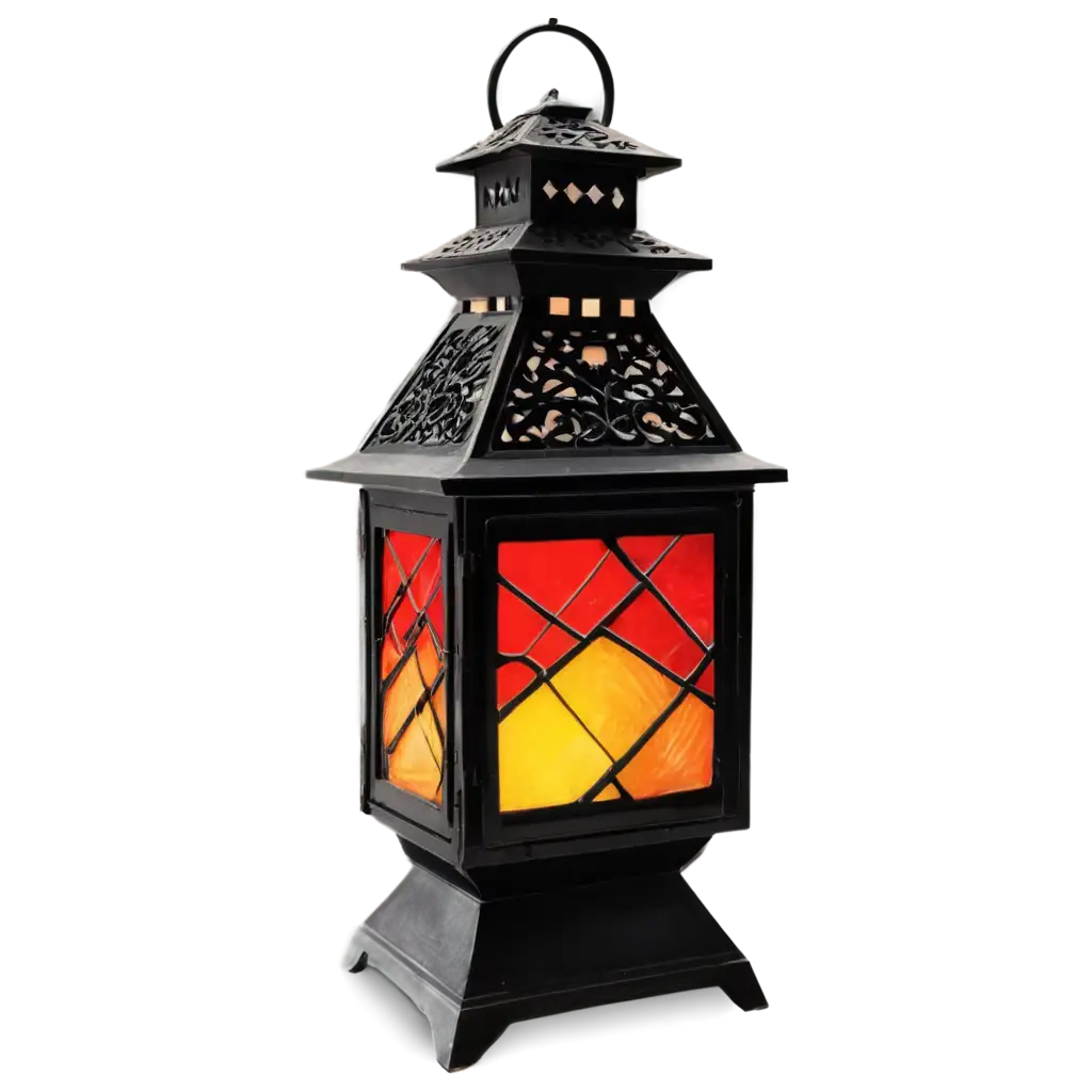 Decorative-Lantern-PNG-Image-with-Geometric-Patterns-and-Vibrant-Stained-Glass