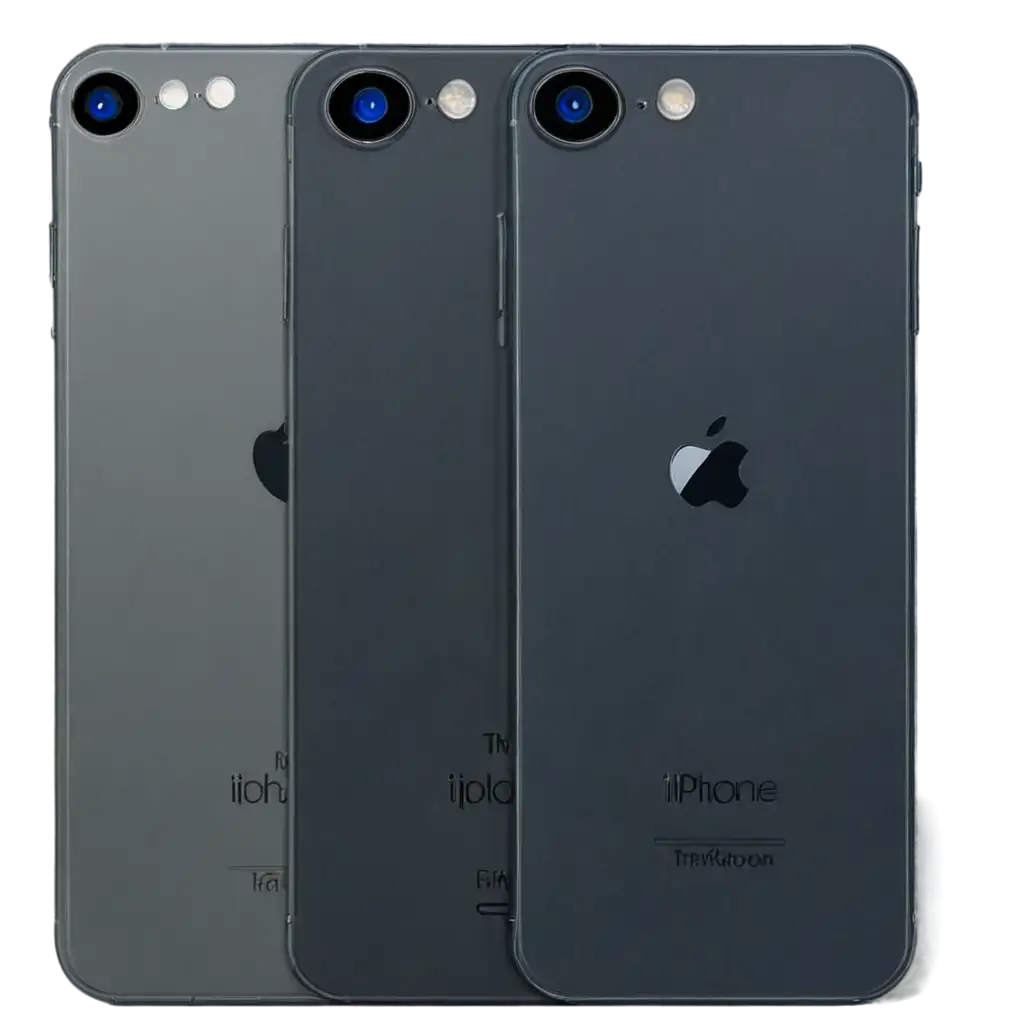 Iphone-16-Grey-Metallic-PNG-Image-High-Quality-Front-and-Back-View