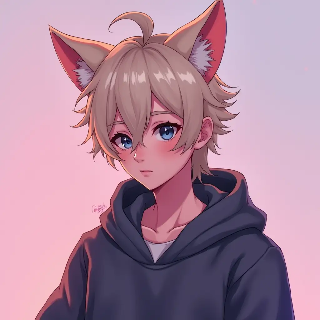 Young-Guy-with-Cat-Ears-in-Playful-Twitch-Stream-Channel-Art