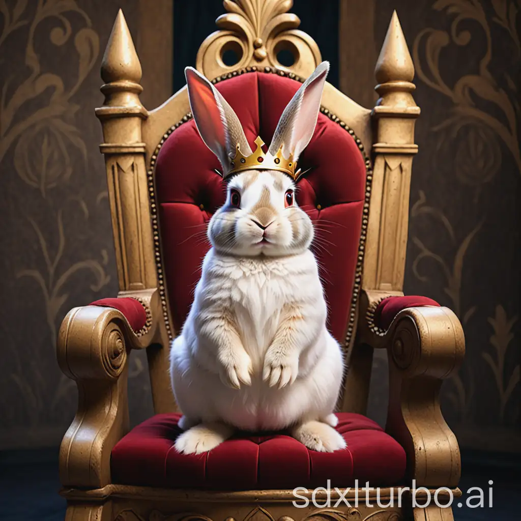 the young Bunny King on throne